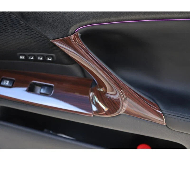 Wood Inner Door Armrest Window Lift Panel Trim 8pcs for Lexus IS F (2006–2013)