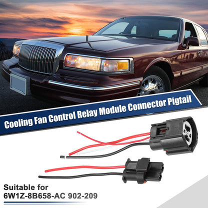Set of 1 Cooling Fan Control Relay Plug Wire Harness for Ford Crown (902-209)