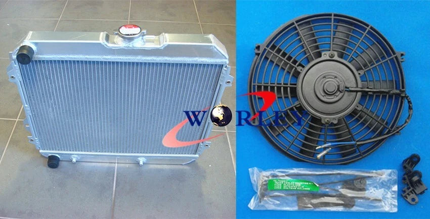 All Aluminum Radiator with Fan for Toyota Corona ST141 RT142 (1983–1987)