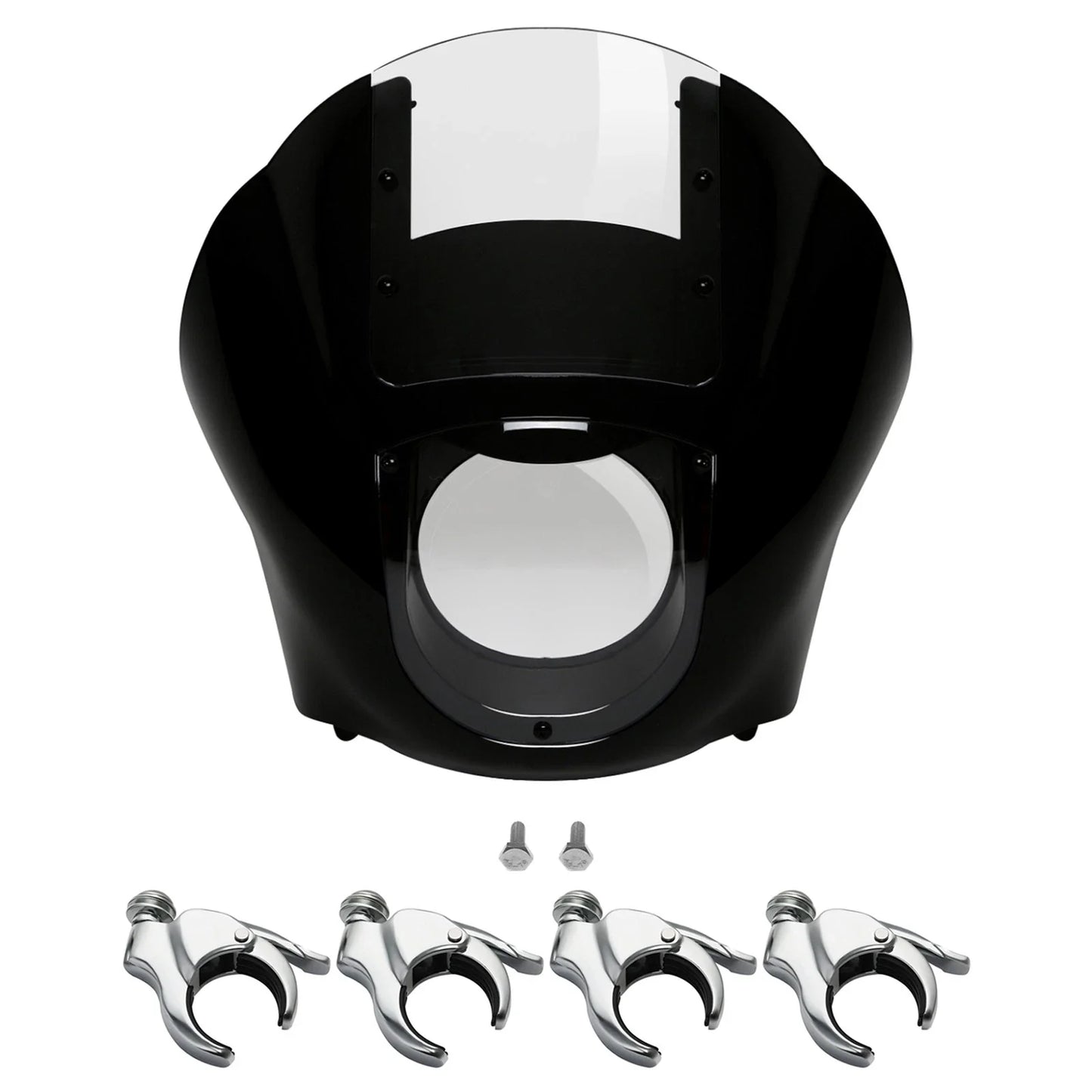 Clear Windshield & 49mm Fork Clamps for Harley Sportster (2010-2023)