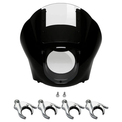 Clear Windshield & 49mm Fork Clamps for Harley Sportster (2010-2023)