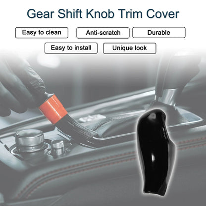 Gear Shift Knob Covers Decal for BMW 5/6/7 Series Black