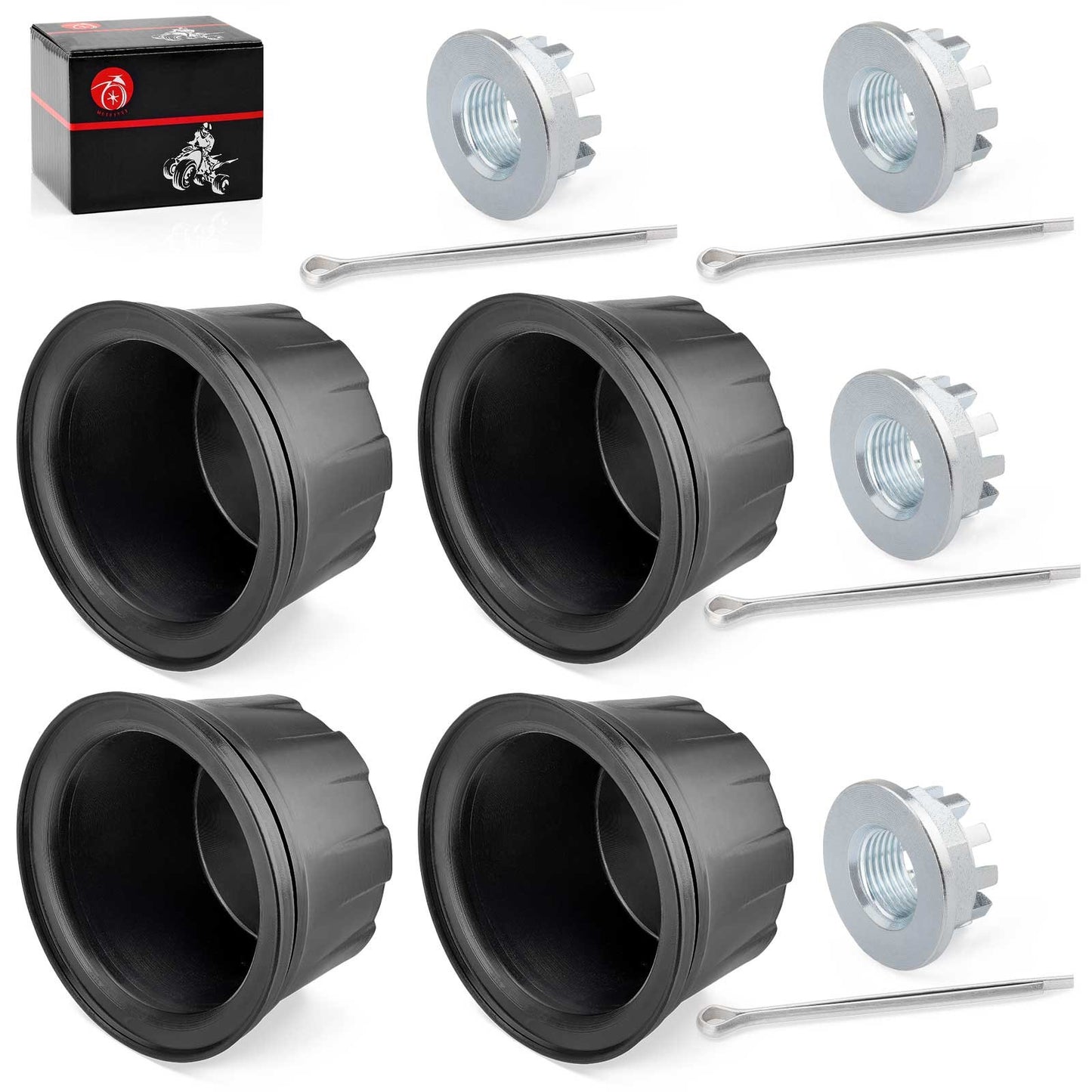 Set of 4 Wheel Center Caps for Honda FourTrax 200 300 (1990–2000)