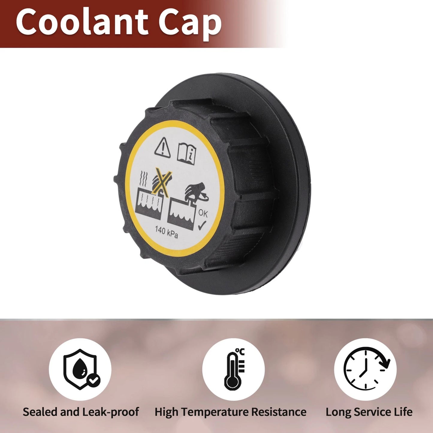 Coolant Cap for Land Rover Range Rover (2010–2022) No.LR010965 Black