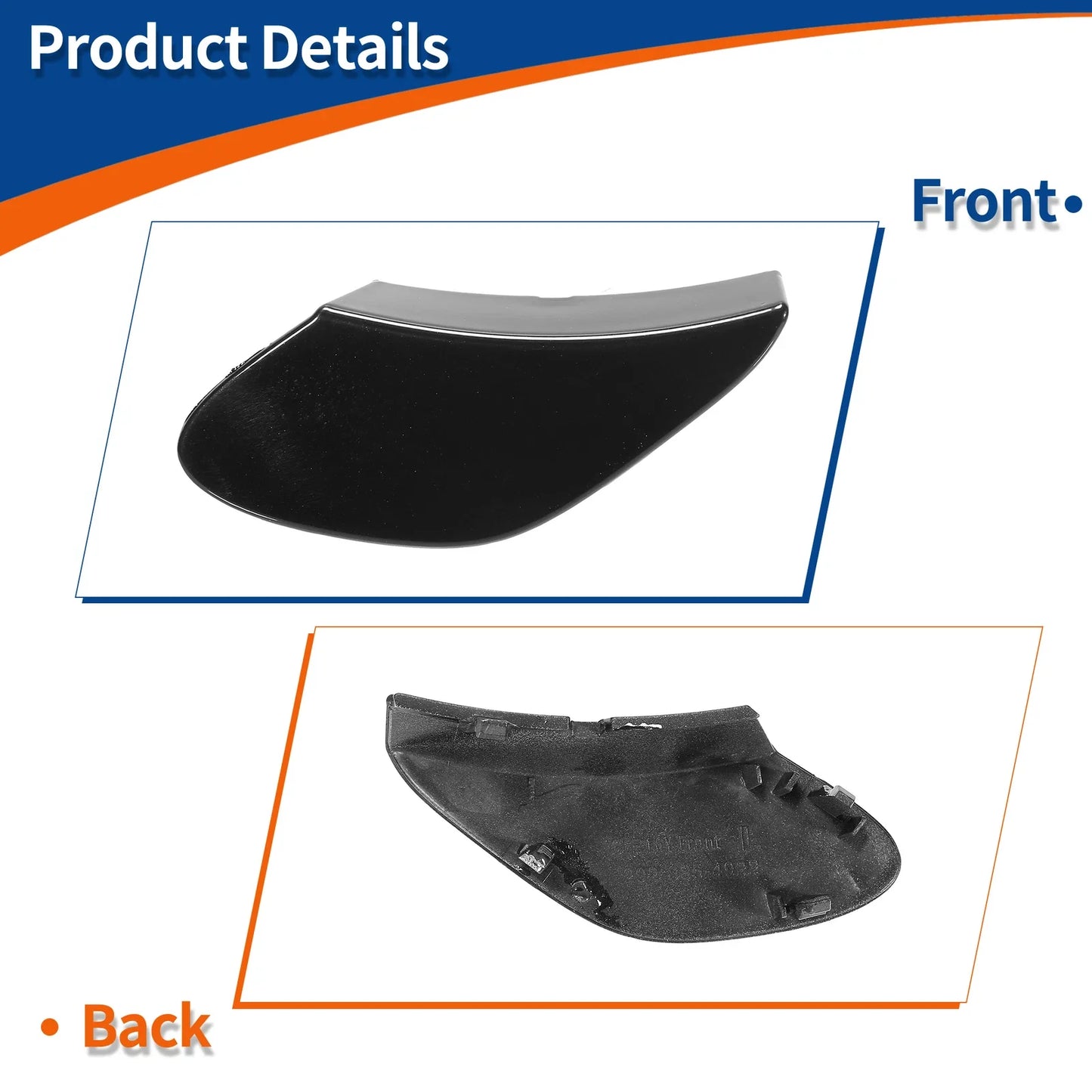 Bumper Tow Hook Cover for Mercedes-Benz GLE X166 (2016-2023) Black