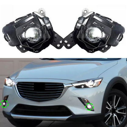 2X Front Bumper LED Fog Light for Mazda CX-3 (2016–2017) CX-9 (2017–2018)