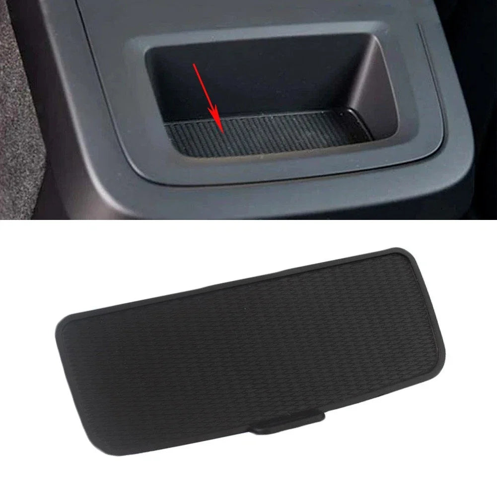 Rear Armrest Storage Box with Rubber Bottom Pad for Volvo
