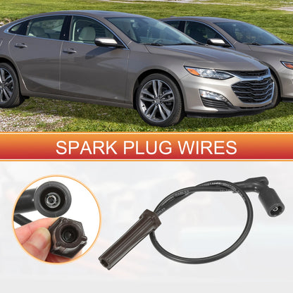 6 Pcs Spark Plug Wire Ignition Coil Cable No. 89018131 for Chevrolet Equinox (2005–2009)