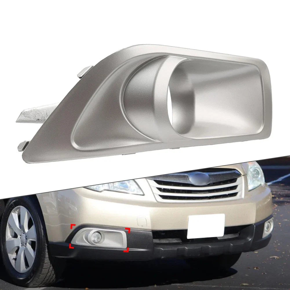 Silver Front Bumper Fog Light Trim Bezel Cover for Subaru Outback (2010-2012)