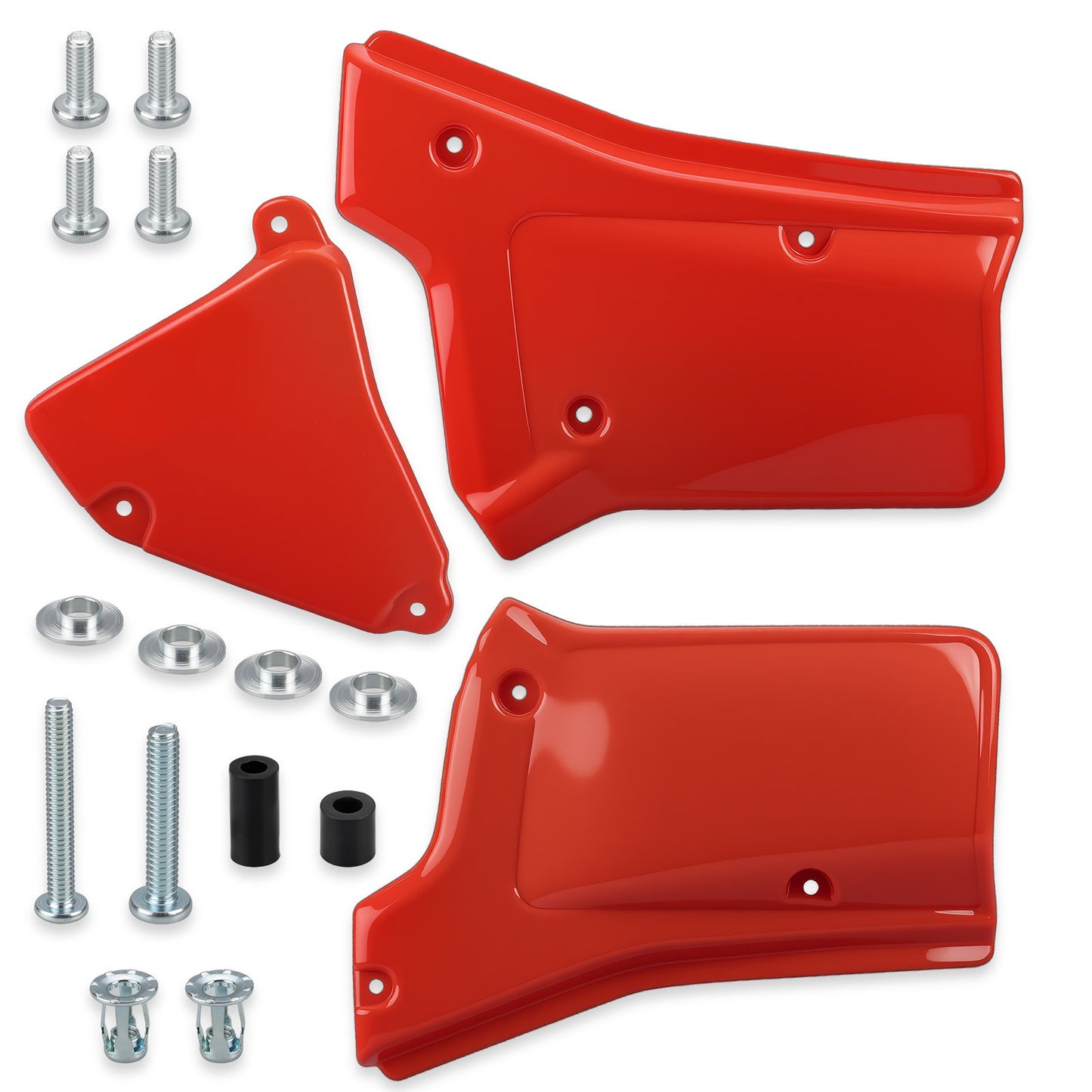 Set of 2 Side Panel Covers for Honda XR200R XR250R (1984–2002) Red