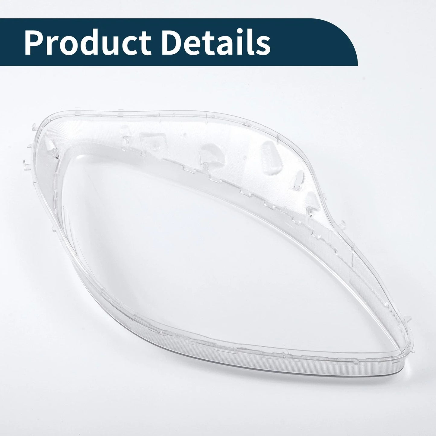 Car Front Left Headlight Lens Cover for Chevy Corvette C6 (2005-2013) Clear