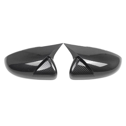 Carbon Fiber Black Side Mirror Cover Caps for VW Golf MK6 (2009-2013)