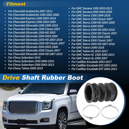Drive Shaft Boot for GMC Savana Sierra, Chevy Suburban Silverado (12471527)