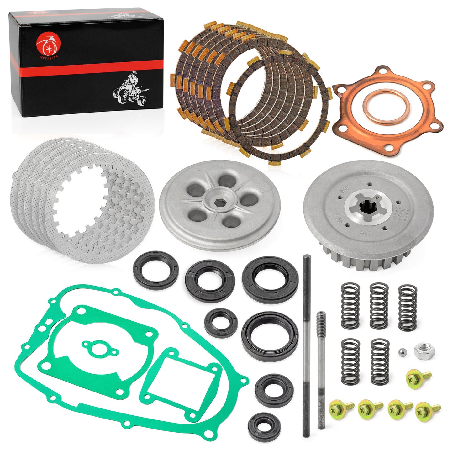 Heavy Duty Clutch Kit with Springs and Gasket for Yamaha Blaster YFS200 (1988–2006)