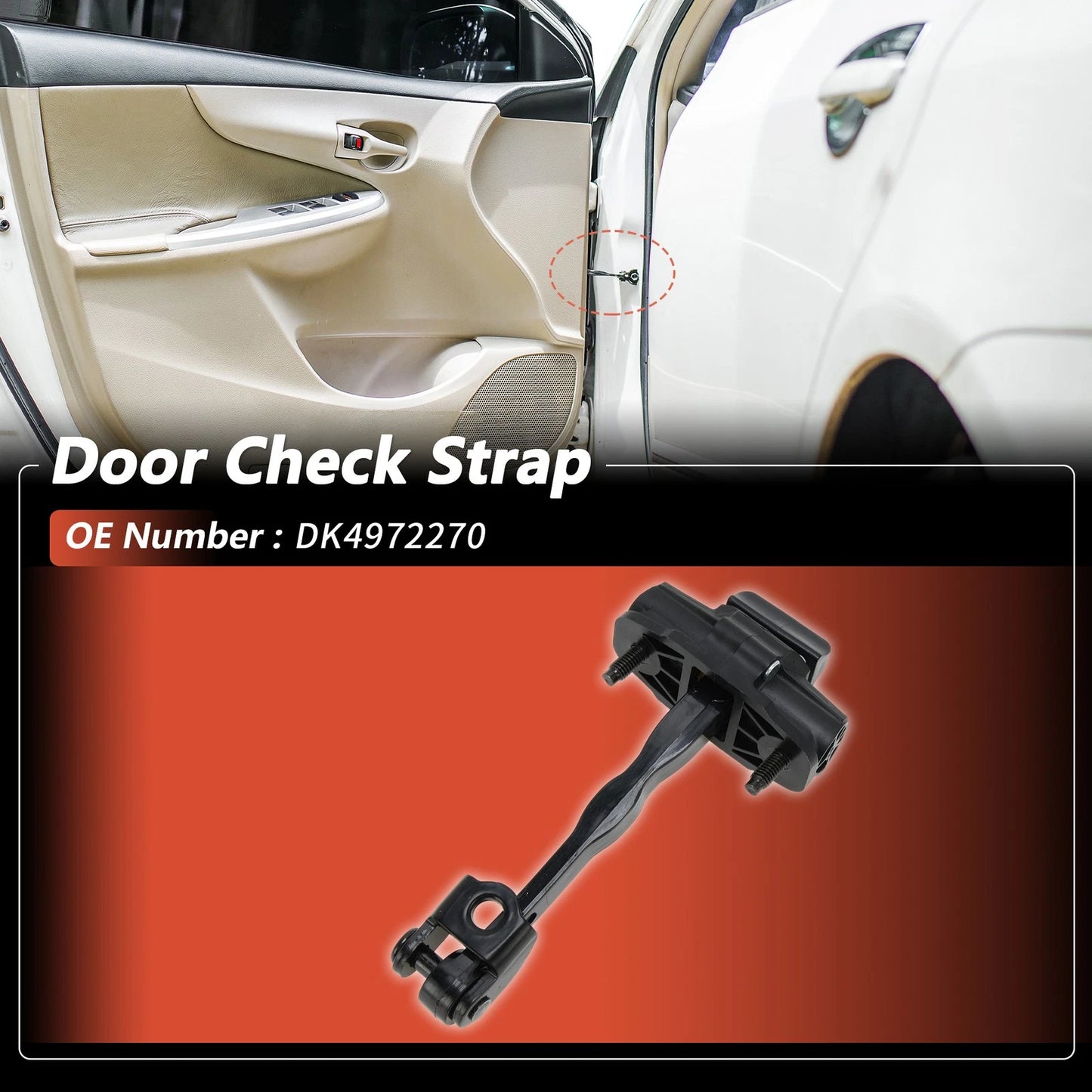 Rear Left/Right Door Check Strap for Ford Fiesta (2009–2019) DK4972270