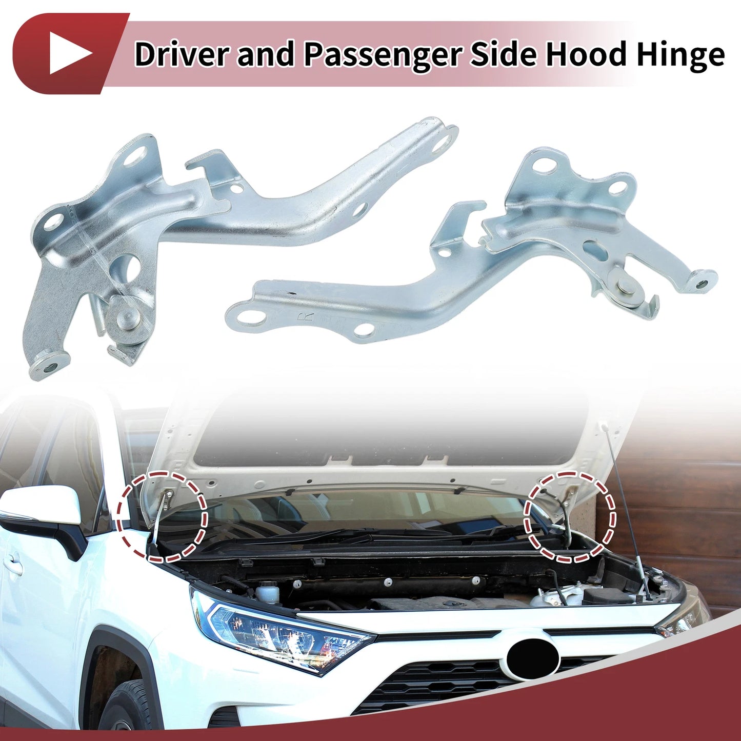 Hood Hinges for Toyota Sienna (2011–2020) No. 5341008020/5342008020 1 Pair