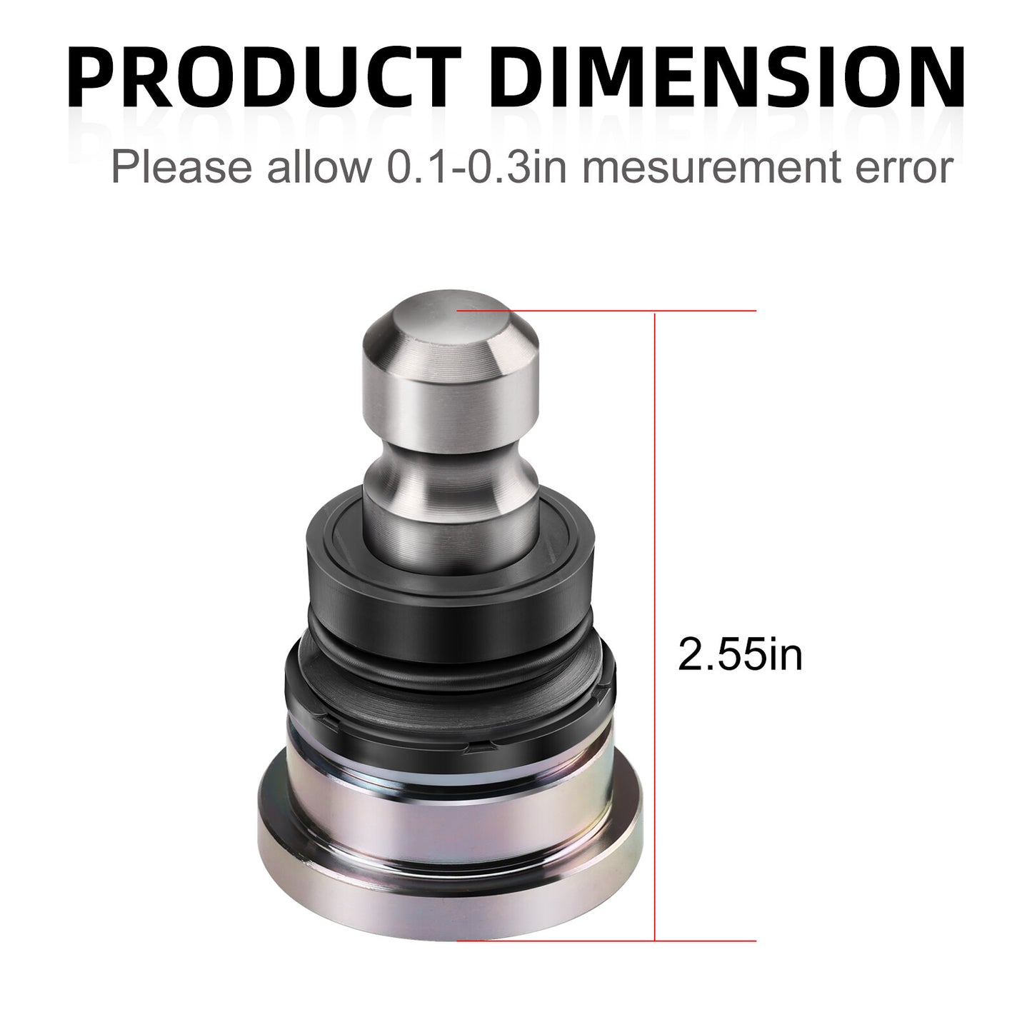 Set of 4 Upper Lower Front Ball Joints for Polaris RZR XP 1000 (2014–2022)