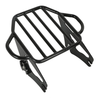 Black Detachable Luggage Rack for Harley Road King Electra Glide (2009 - 2024)