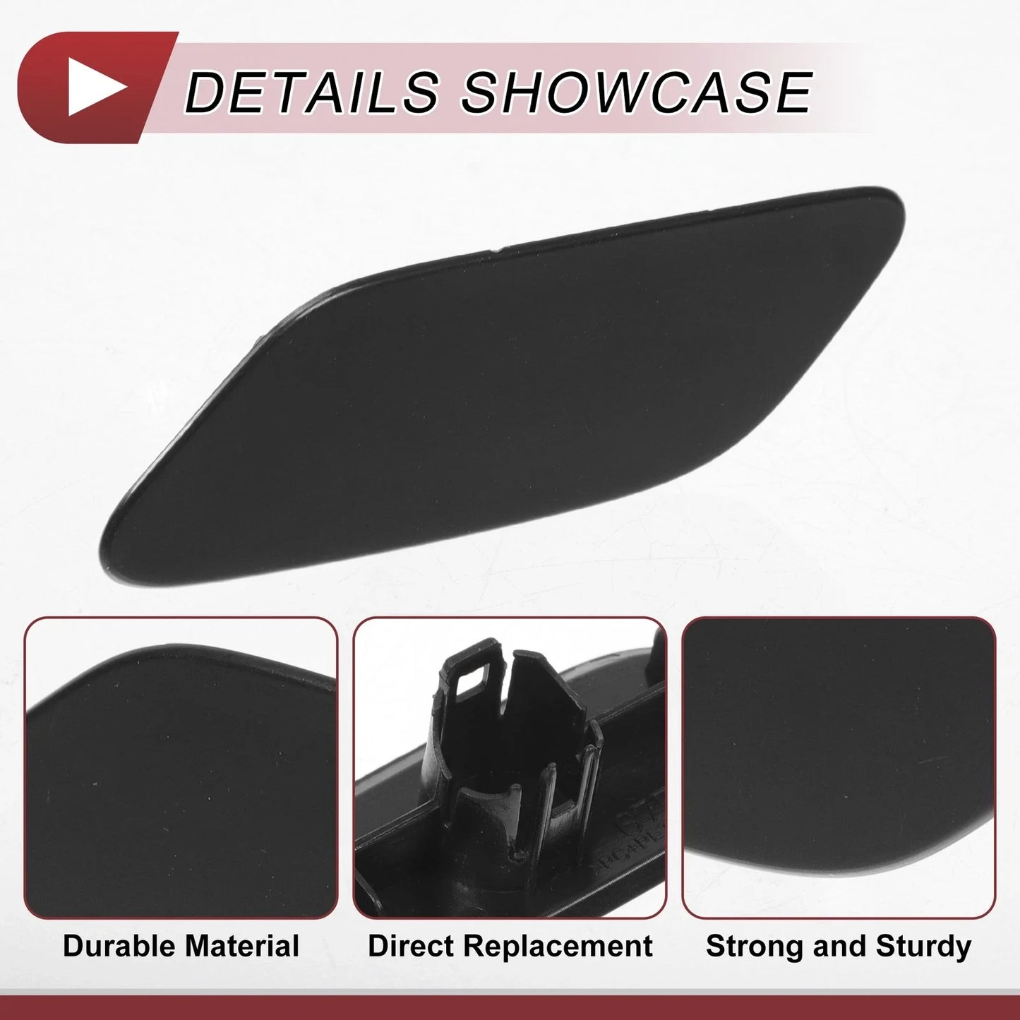 Front Left Washer Nozzle Cover for Lexus RX350 (2019-2022) Unpainted 1 x