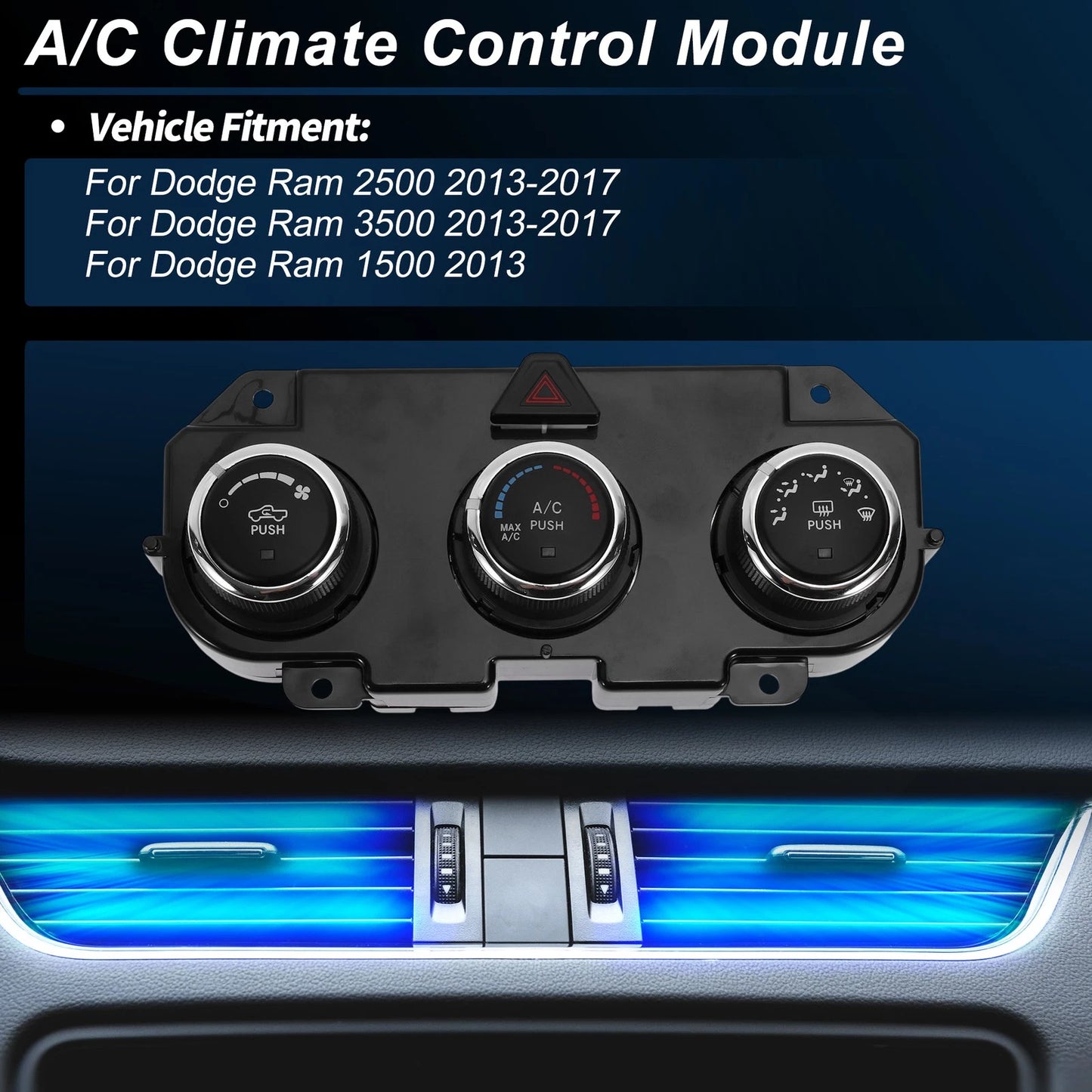 A/C Heater Climate Control Switch Module for Dodge Ram (No. 68268189AA)