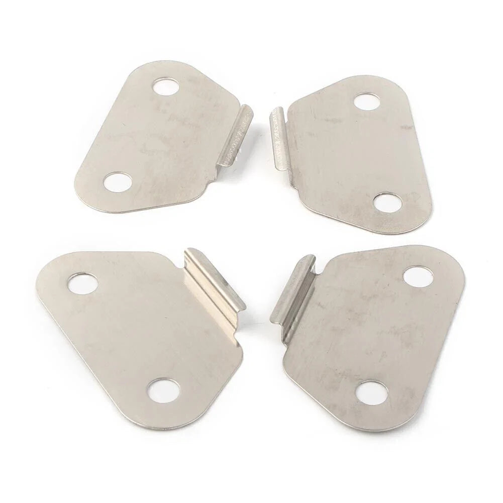 4 x Chrome Saddlebag Lid Wear Plates for Harley (1993-2023)