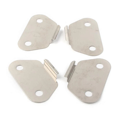 4 x Chrome Saddlebag Lid Wear Plates for Harley (1993-2023)