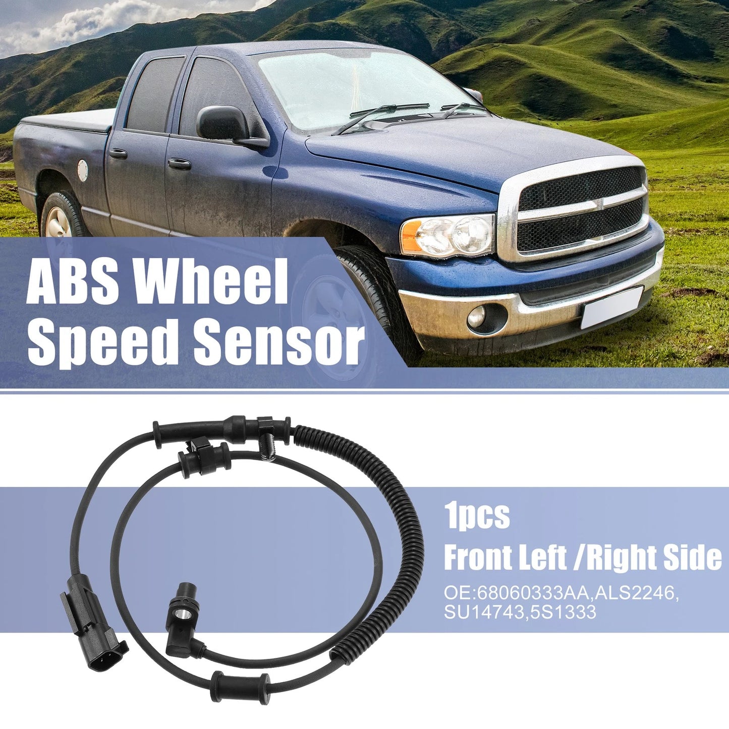 ABS Wheel Speed Sensor 68060333AA for Dodge Ram 1500 (2013–2018)