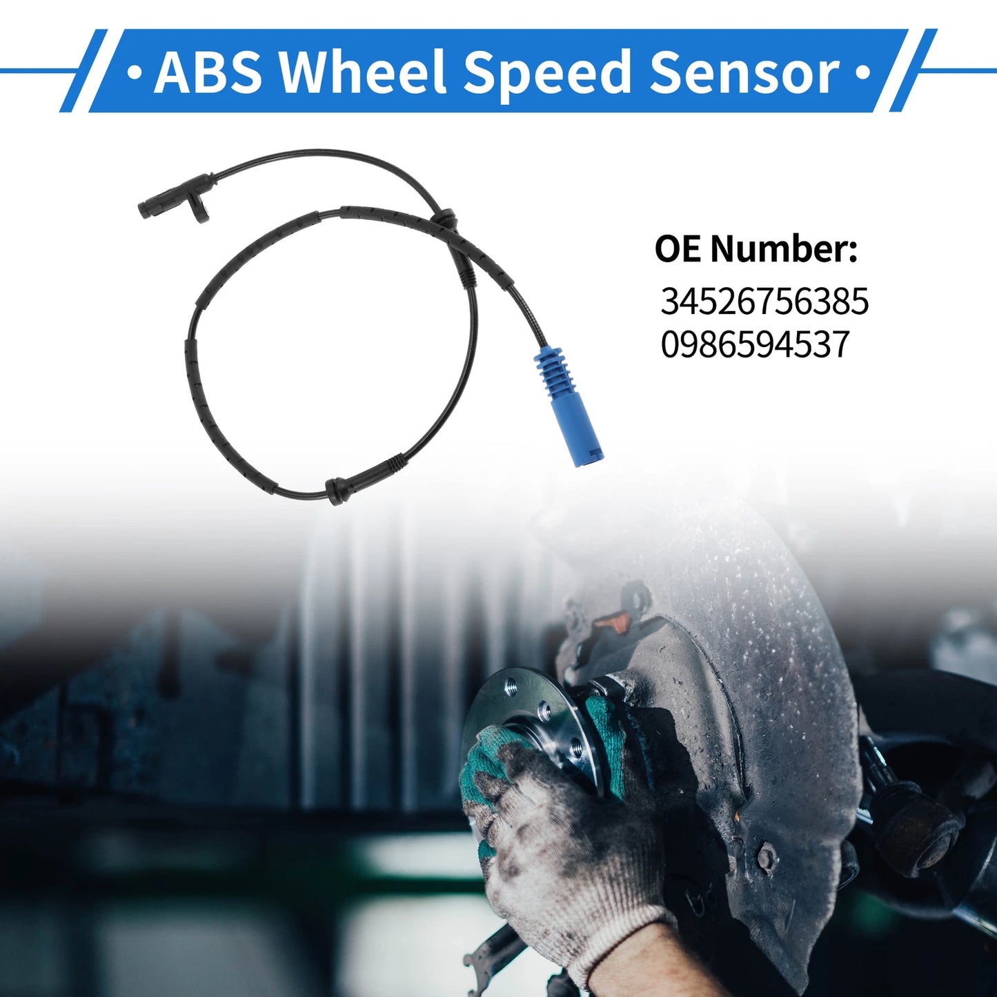 ABS Wheel Speed Sensor No. 34526756385 for Mini Cooper (2002–2009) Rear