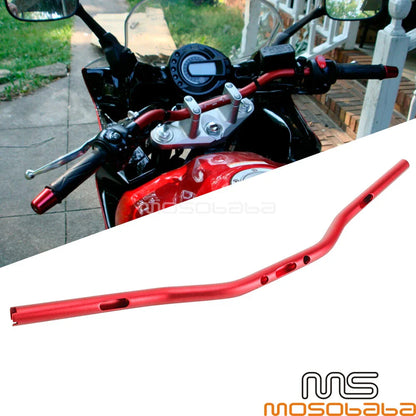 1" Billet Aluminum Drag Handlebar for Harley Dyna Motorcycle