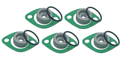 Set of 5 Round Zinc Anodes for Suzuki Outboard (4-Stroke)