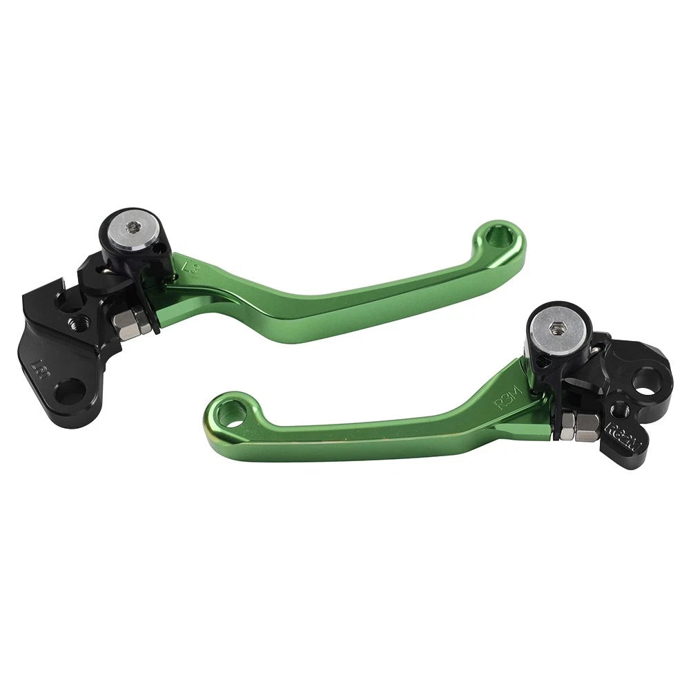 CNC Pivot Brake Clutch Levers for Kawasaki KX450 KX450F KXF450 (2019–2021) Green