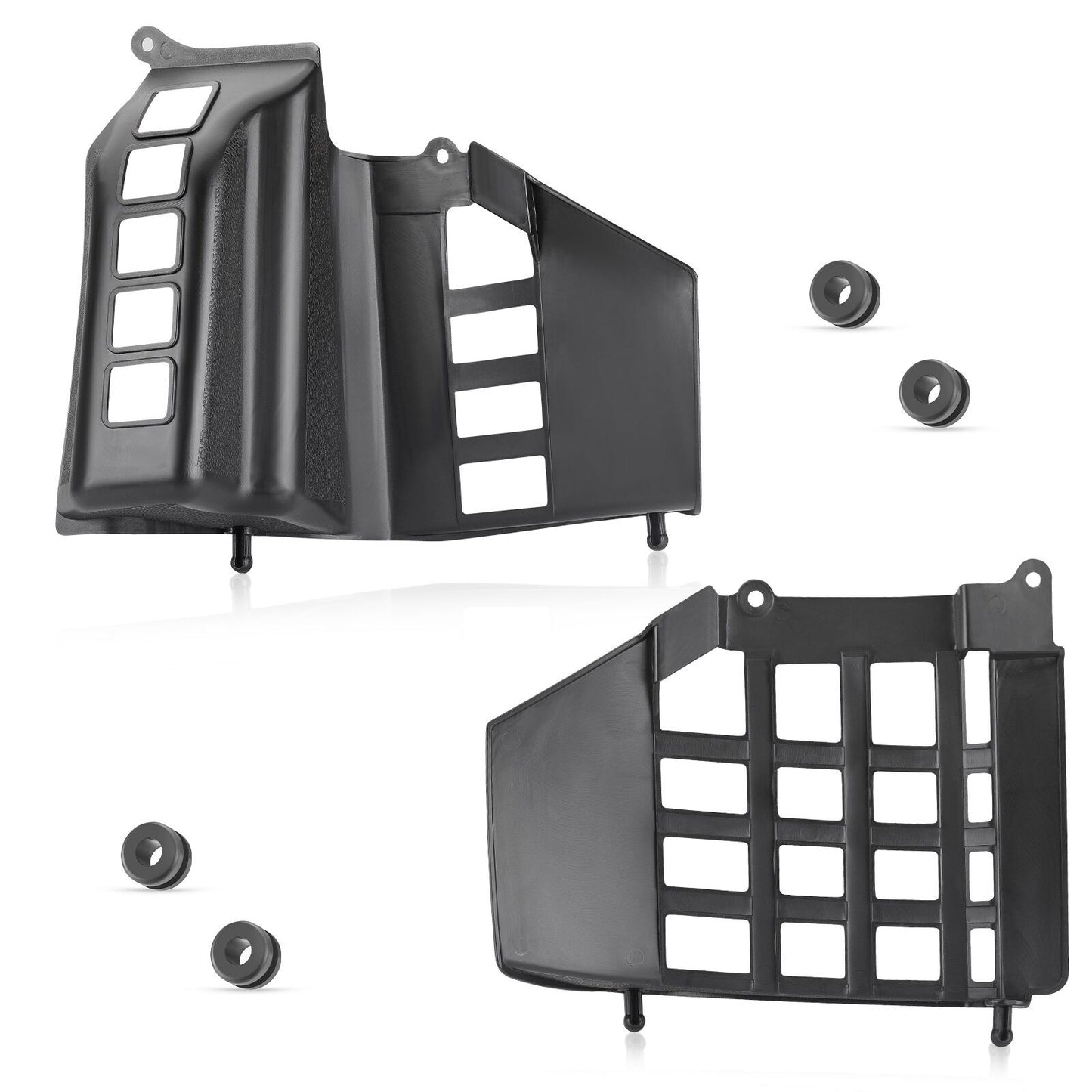 Black Heel Guards for Yamaha Banshee 350 (1987–2006)