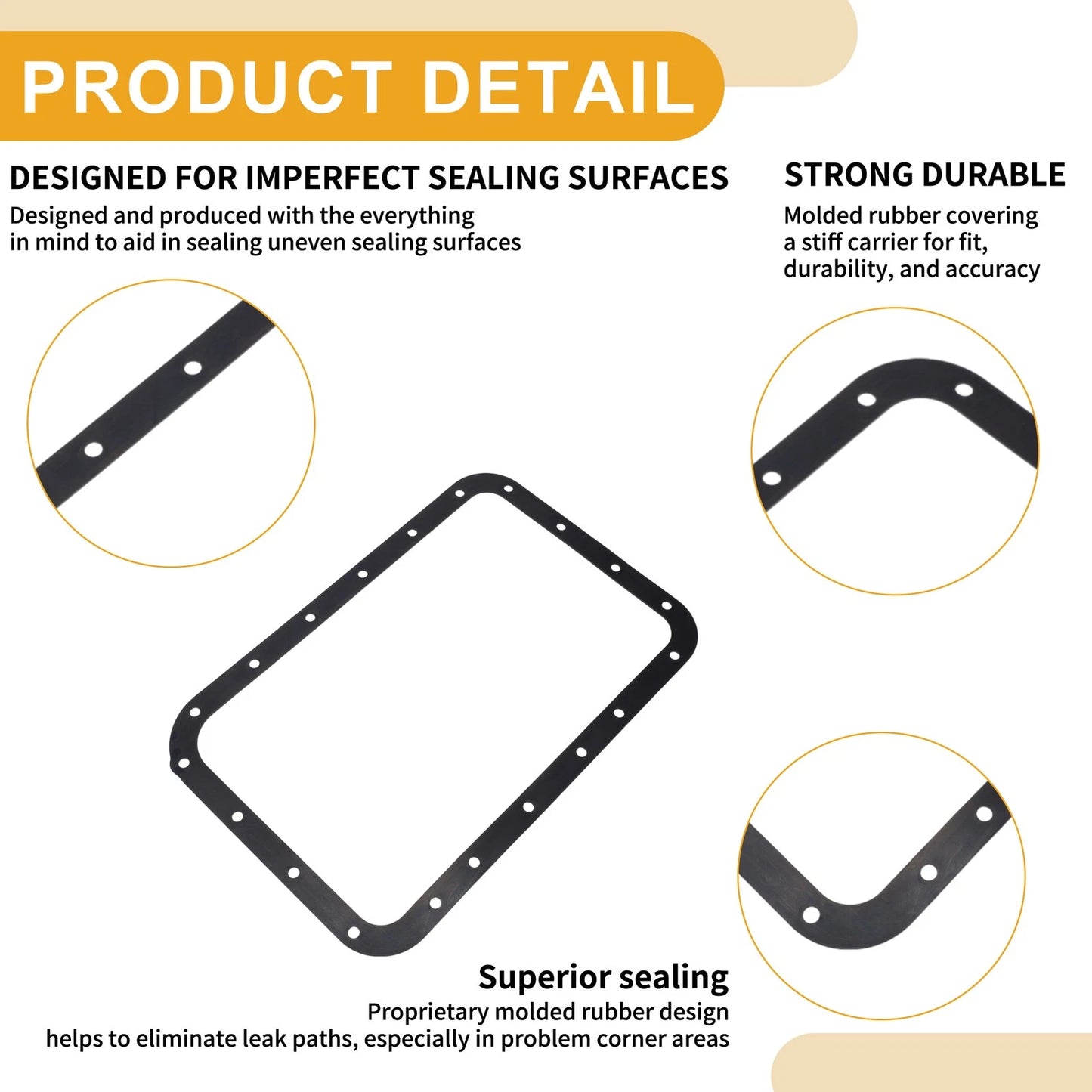 Oil Pan Gasket for Mitsubishi Montero (2001–2006) MR528836