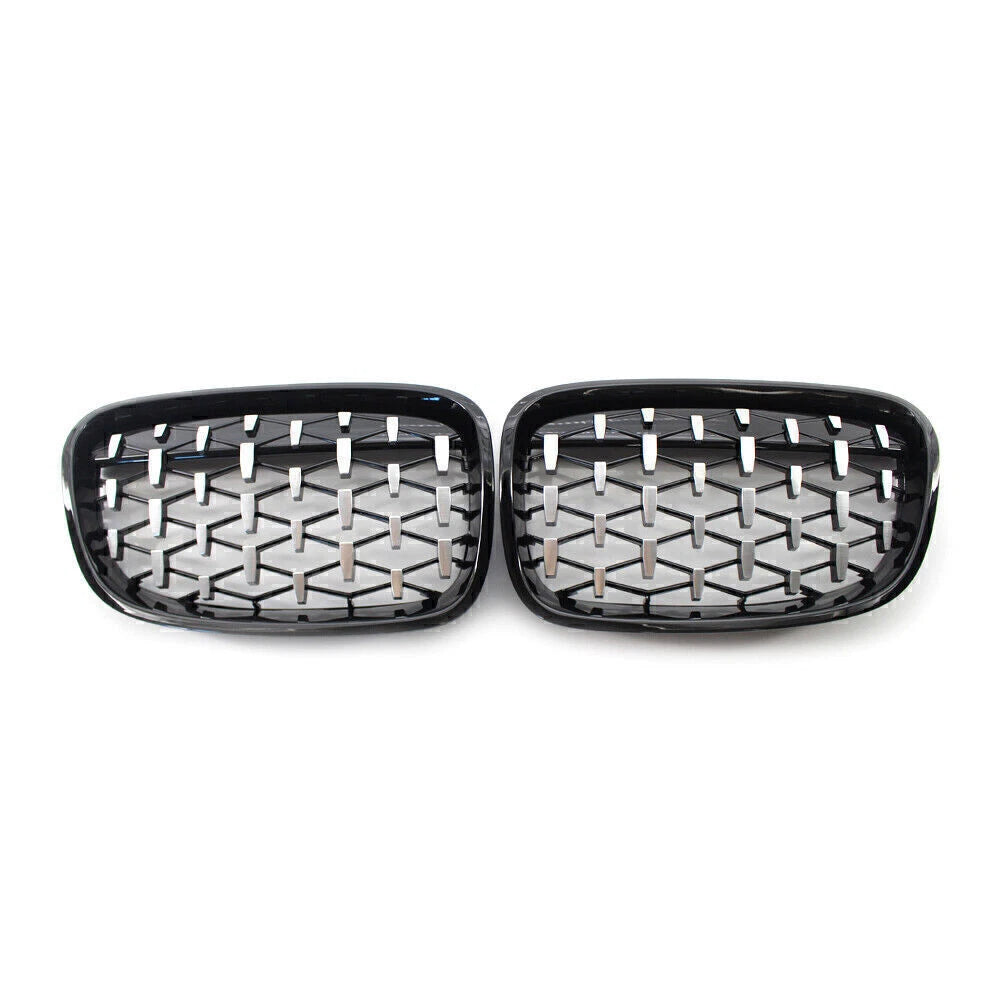 Front Mesh Grille for BMW 1 Series F20 (2011–2014) - Black, Diamond Style