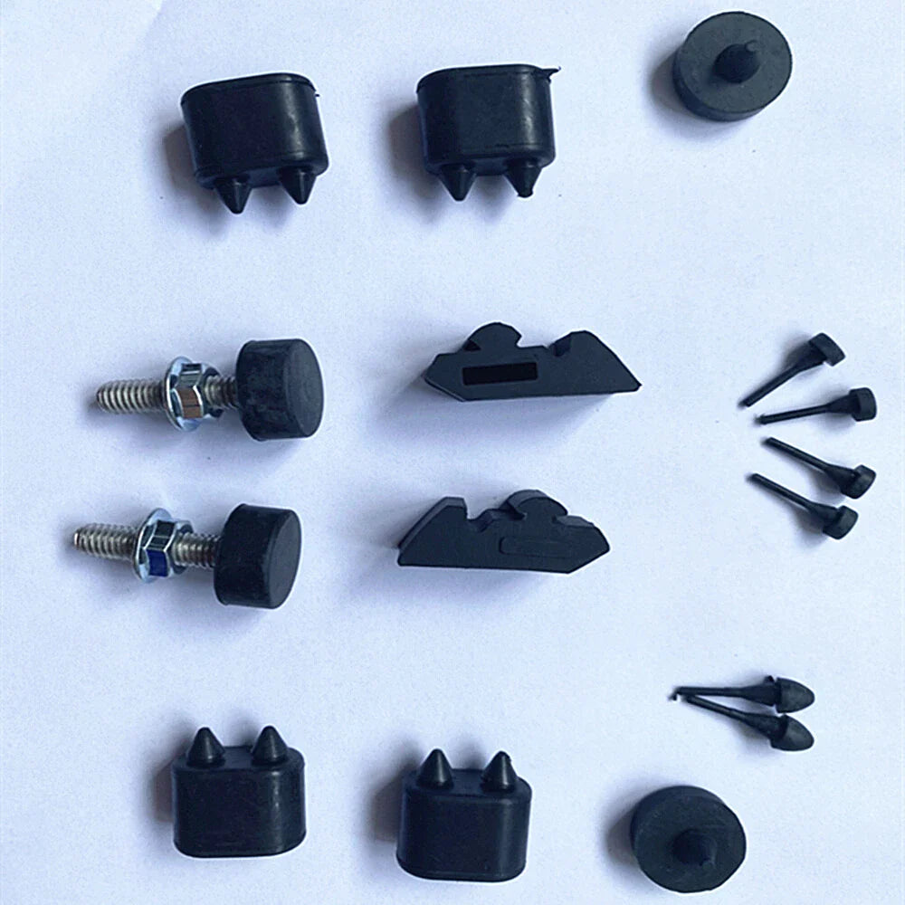 Rubber Stopper Kit + Hood Adjusters for Chevy Camaro, Nova, Impala (67-74)