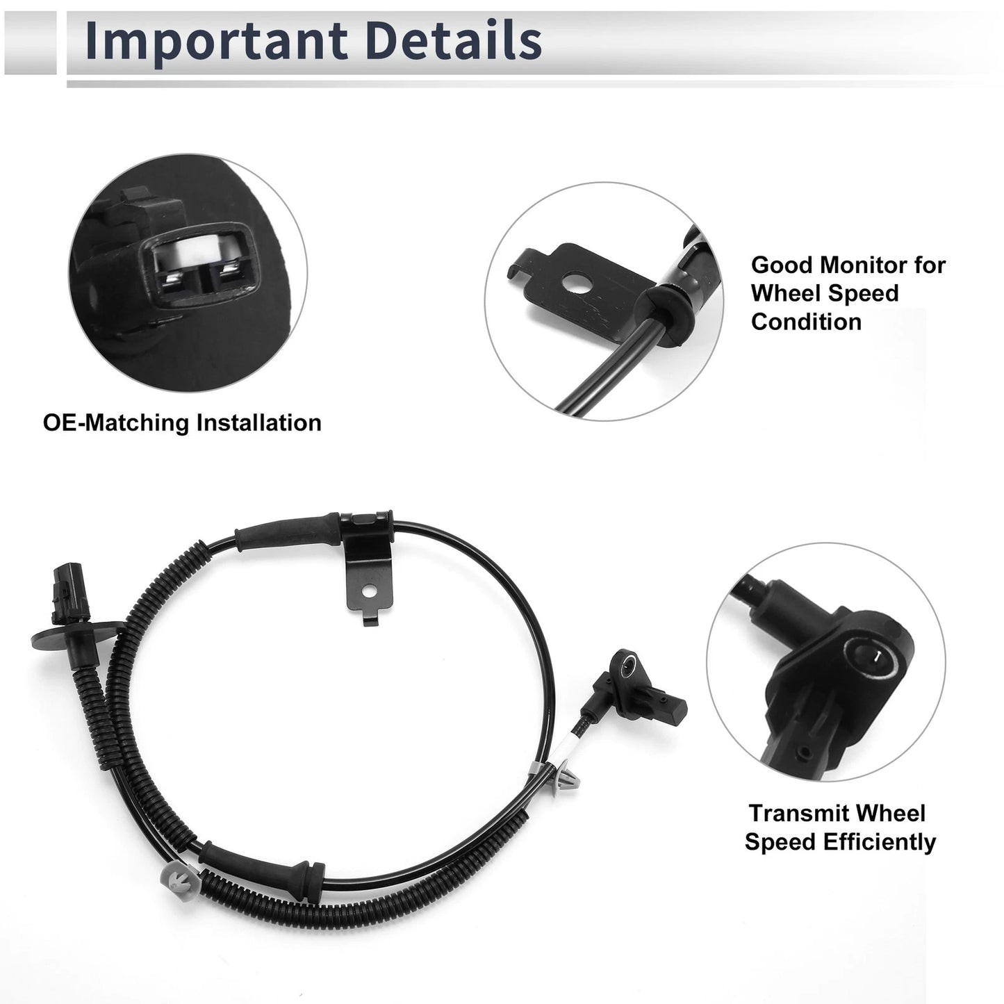 ABS Wheel Speed Sensor No. 956702B100 for Hyundai Santa Fe (2001–2006)