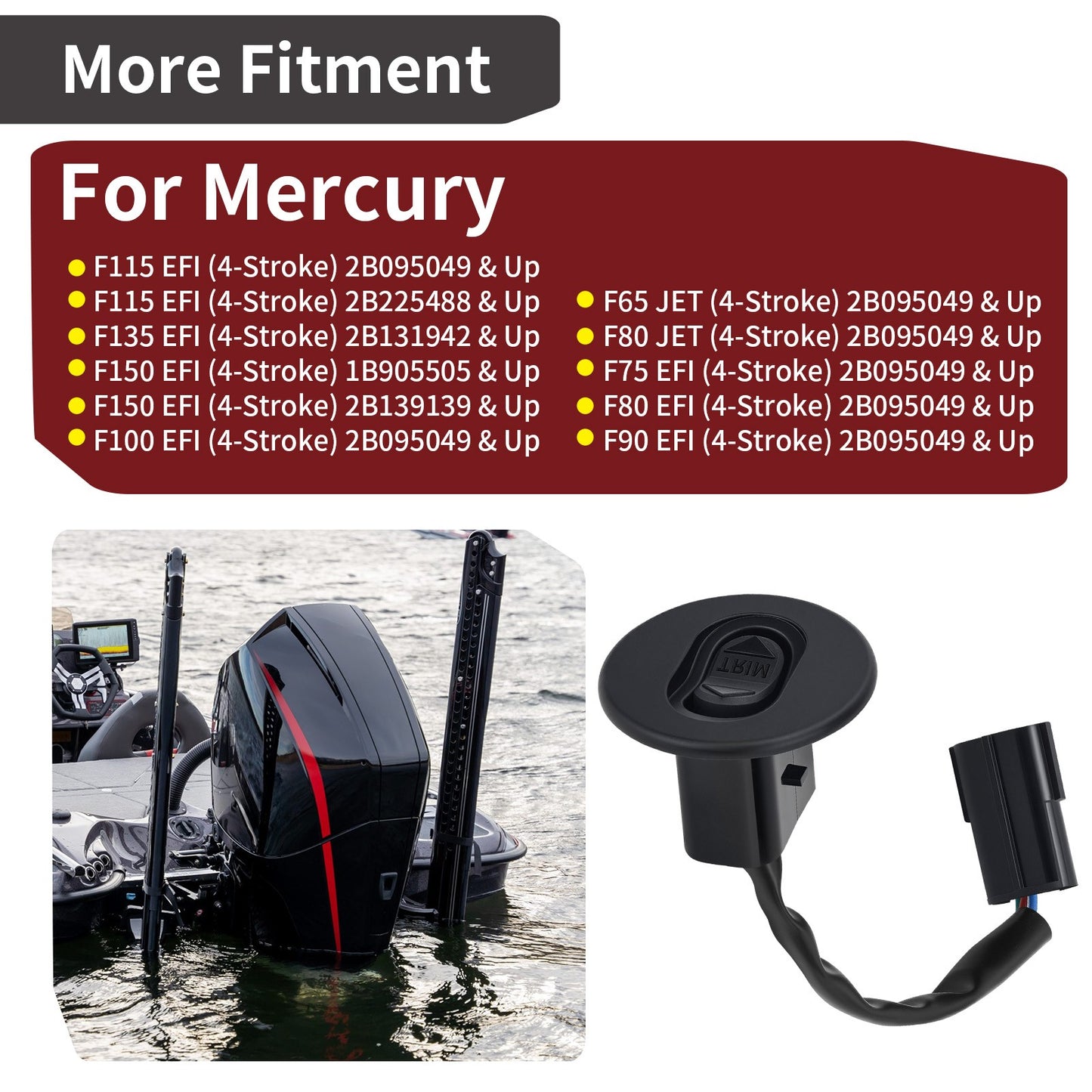 Trim Switch for Mercury Marine 115hp F115 EFI (2010–2023)