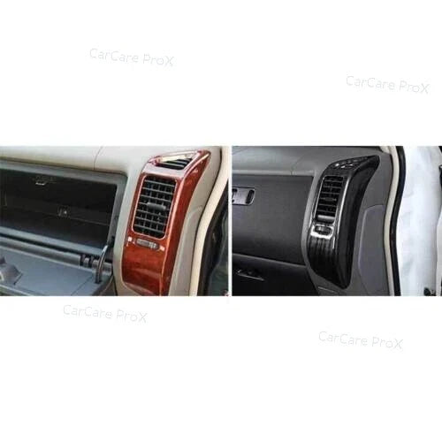 Black Wood L&R AC Outlet Vent Cover Trim for Mitsubishi Pajero Montero(00–06)