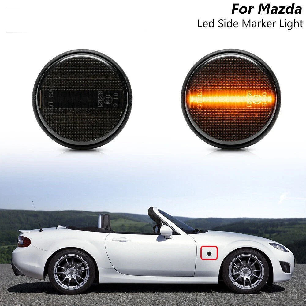 Front Side Marker Light LED Turn Signal for Mazda MX-5 Mk1 Mk2 Mk3 (1989–2015)
