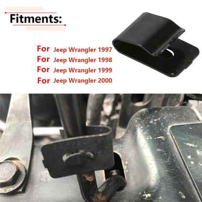 Hood Prop Support Rod Retainer Clip Set for Jeep Wrangler (1997-2000)