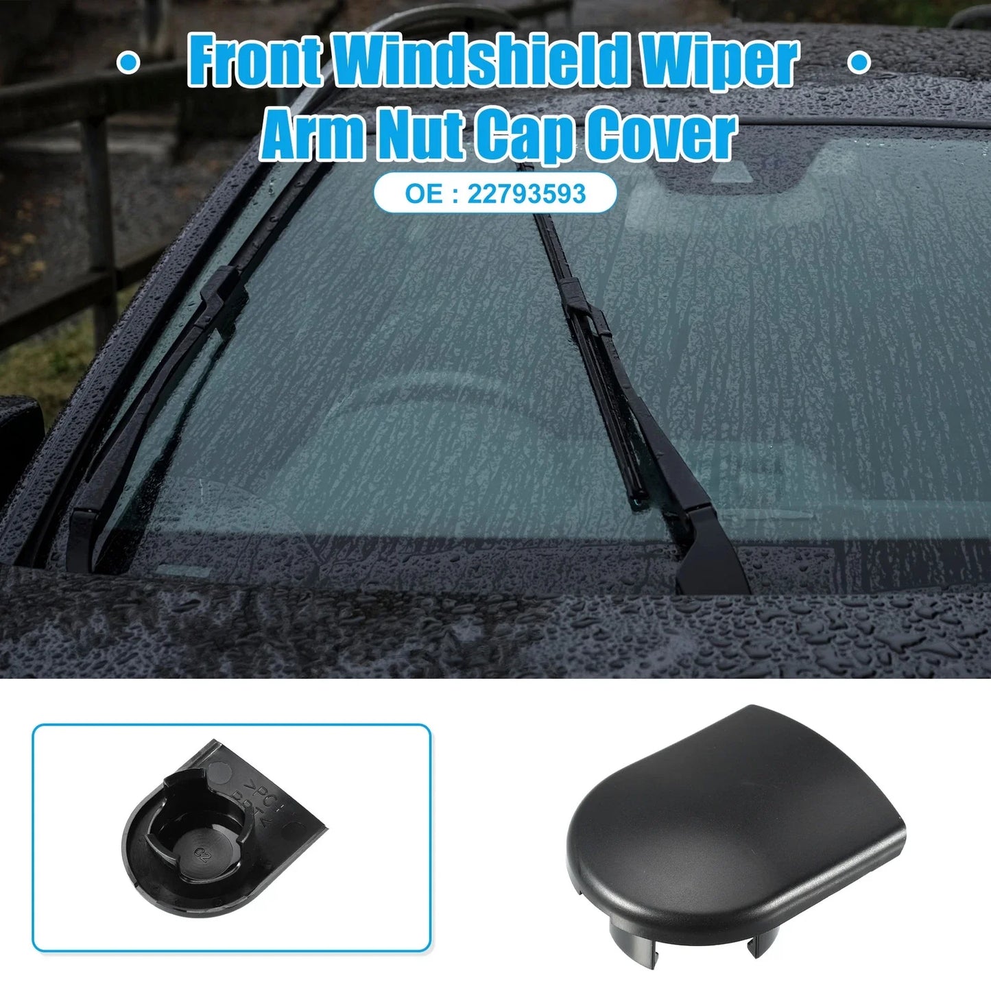 Windshield Wiper Arm Nut Cap for Chevy Silverado 1500 (2019-2023)