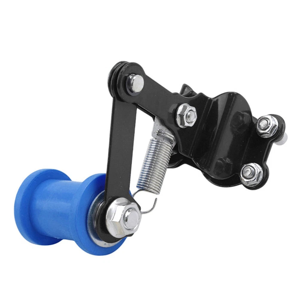 Chain Tensioner Roller Adjuster for Universal ATV Dirt Bike (Black/Blue)