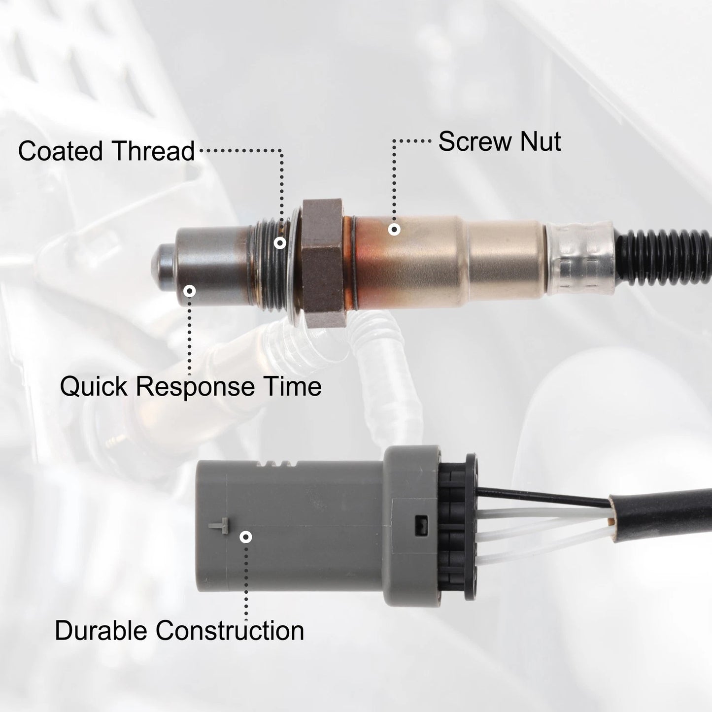2X Upstream Downstream Oxygen Sensor for Chevrolet Cruze L4 1.4L (2011–2016) No. 250241188