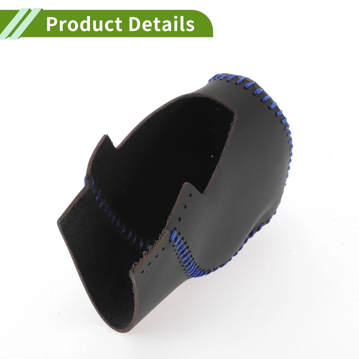 Gear Shift Knob Cover for Honda Civic (2022–2024) Black Blue Faux Leather