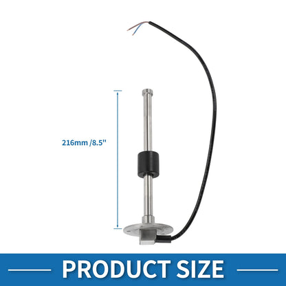 Fuel Sending Unit and Gauge Kit 240-33 Ohm 216mm for Boat Car
