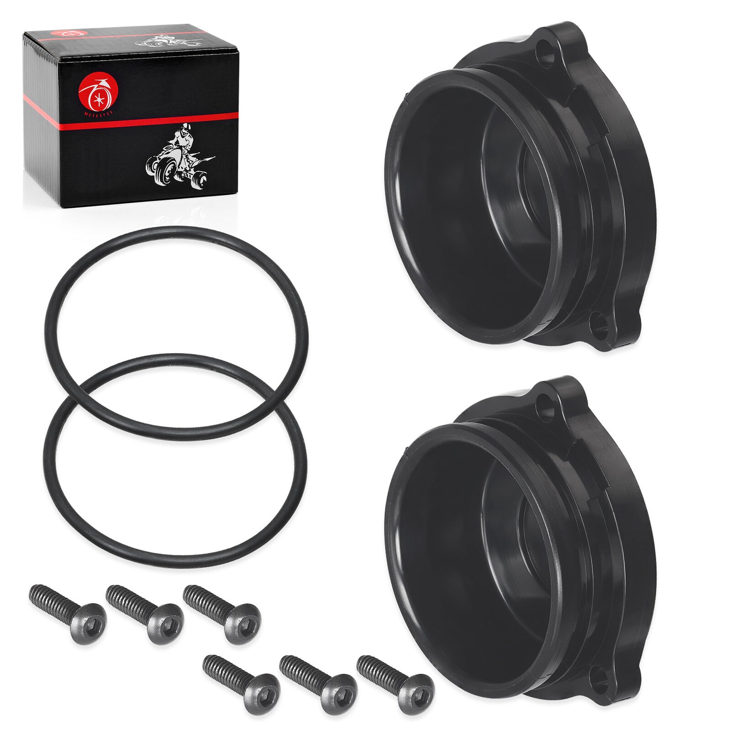2X Hub Cap & Screws Kit for Polaris Sportsman Xplorer (250–500)