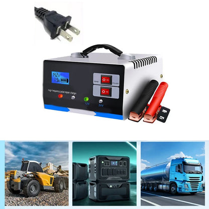 Battery Charger for Automobile with LCD Display