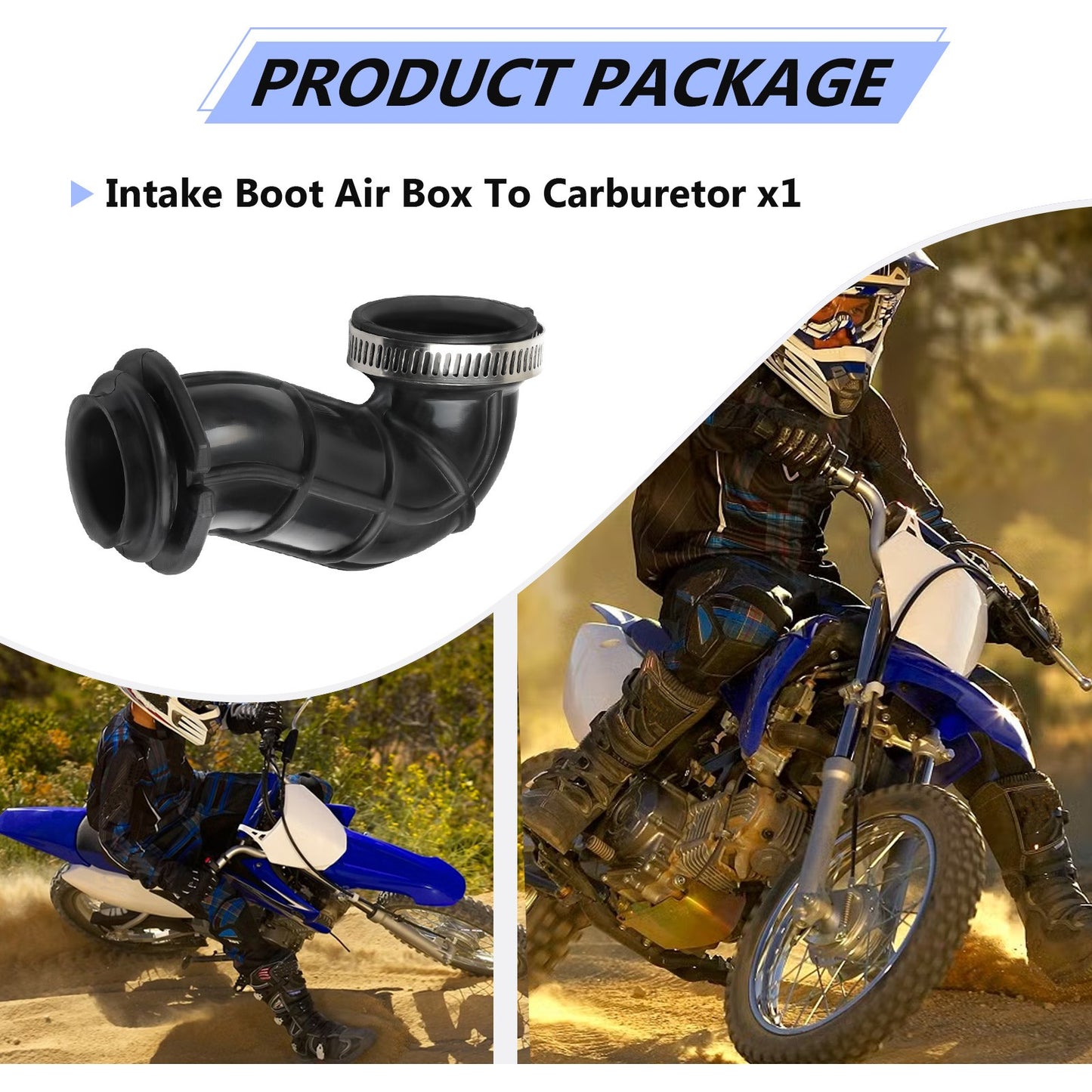 Airbox to Carburetor Boot for Yamaha TTR110E (2008–2009, 2011–2024)
