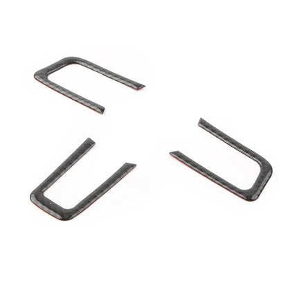 Carbon Fiber Steering Wheel Button Frame Cover for Ford Mustang (2015–2019)