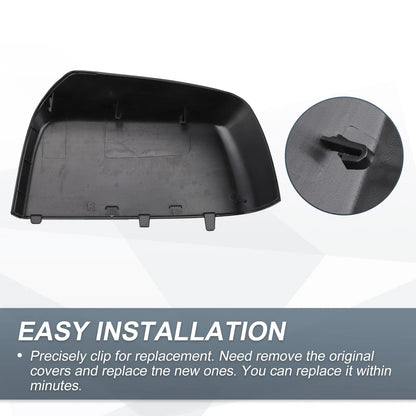 Right Side Rearview Mirror Cover Cap Gloss Black for Chevrolet Colorado & GMC